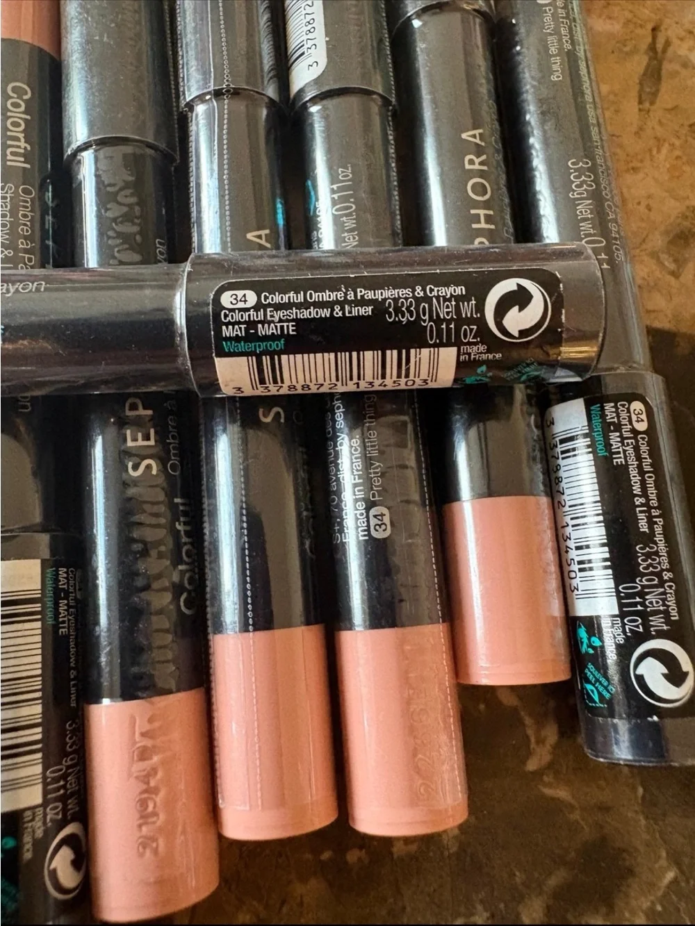 💎 x10 Piece Wholesale Bundle Sephora Shadow Liner Pencil PRETTY LITTLE THING #34